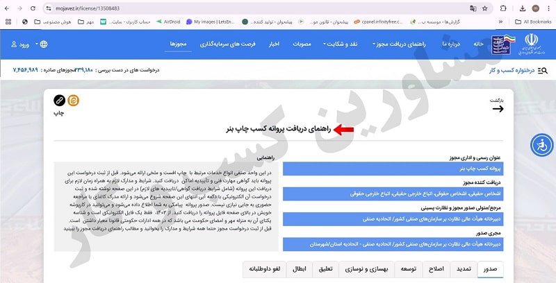 نحوه ثبت‌ نام پروانه کسب