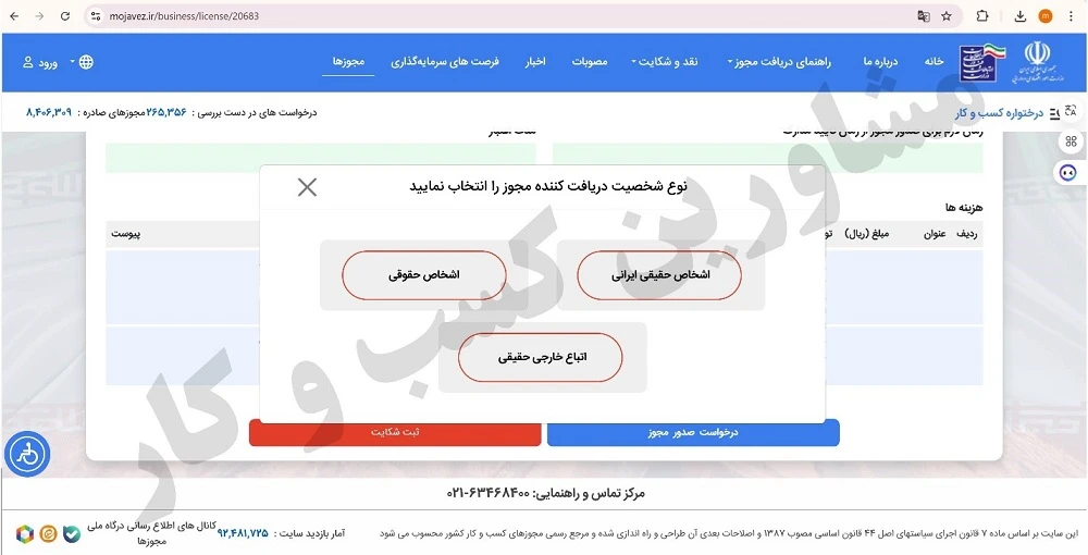 نحوه اخذ پروانه کسب چلوکبابی